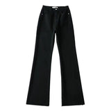 Women Jeans Stretch Slim Fit Burrs Bell-Bottom Pants