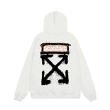 OFF WHITE Hoodie Trendy Street Style Personalized Cotton