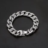 Bracelet Hip Hop Men's Jewelry Cuban Bracelet with Diamonds St. Valentine's Spectrum