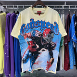 Godspeed T Shirts Rugby Players Printed Cotton Casual Short Sleeves Men and Women