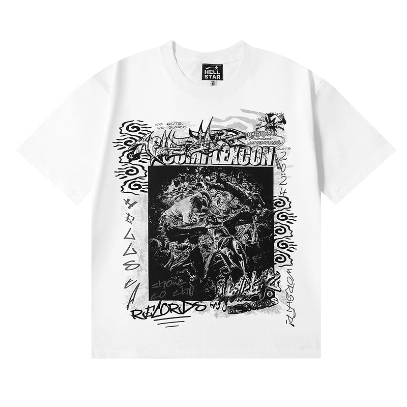 Hellstar T Shirts Retro abstract print