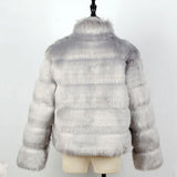 Women Fur Jacket Fashion Plush Coat