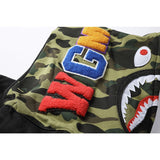 Bathing Ape Hoodie Splicing Camouflage Sweater Cardigan Hooded