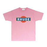Rhude T Shirts Printed Trendy Pure Cotton