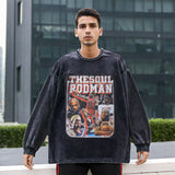 Mens Vintage Long Sleeve Shirt Long Sleeve T-Shirt Men's and Women's Casual