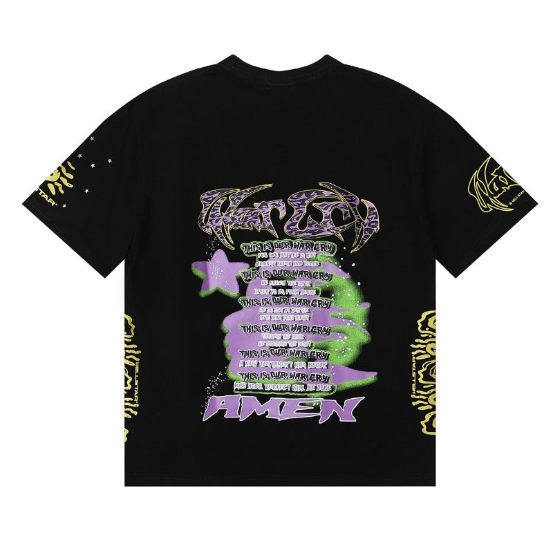 Hellstar T Shirts Retro abstract print