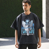 Mens Vintage T Shirt Printed Vintage Short Sleeve T-Shirt