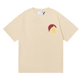 Rhude T Shirt Sunset Theme Pure Cotton Hip Hop Men and Women Same Casual