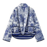 Women Cotton Coat Double Pocket Jacket Fashion