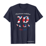 Inspired by Queen's Platinum Jubilee 2022 Elizabeth 70 Years T-shirt Pattern Printing