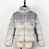 Women Fur Jacket Fashion Plush Coat