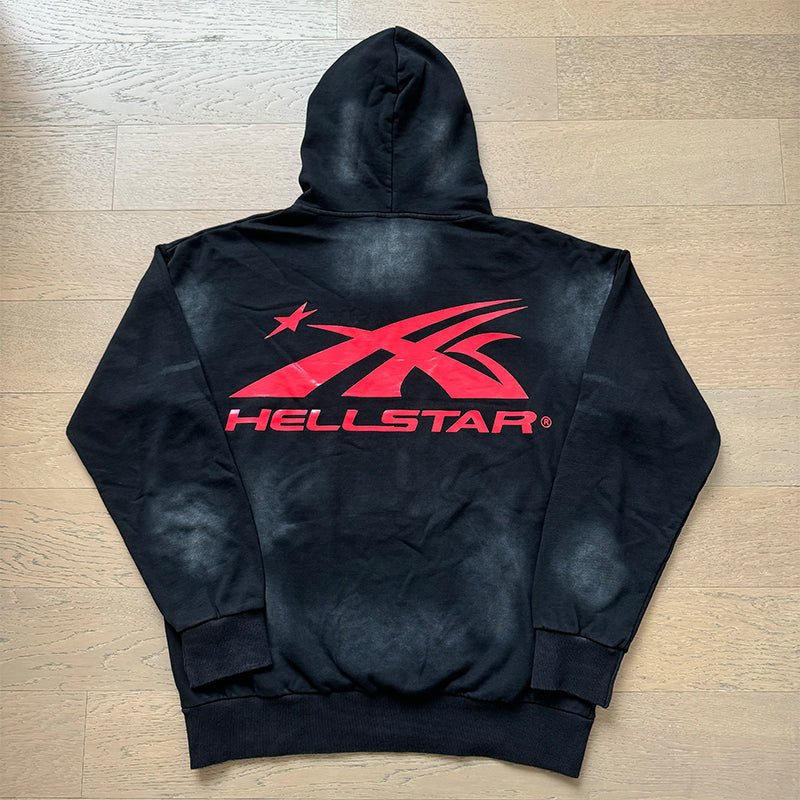 Hellstar Hoodie Wash and Do Old Casual Shorts Summer