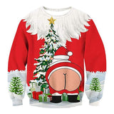 Black Christmas Sweater Vertical Stripes 3D Printed Sweater