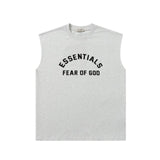 Fog Essentials tank spring summer FOG letter crew neck casual vest