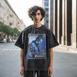 Mens Vintage T Shirt Retro Short Sleeve T-Shirt for Men and Women