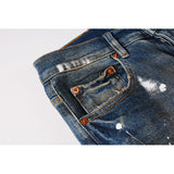 Purple Brand Jeans Pure Cotton High Street Trend