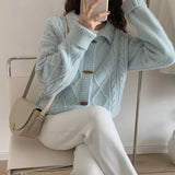Women Knitted Cardigan Loose Knit Fashionable Jacket