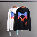 OW Hoodie Colorful Graffiti Long Sleeves
