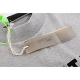 Fog Essentials T Shirts Spring Summer FOG Double Line Flocking Letter Crew Neck Short Sleeves