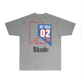 Rhude T Shirts Printed Trendy Pure Cotton