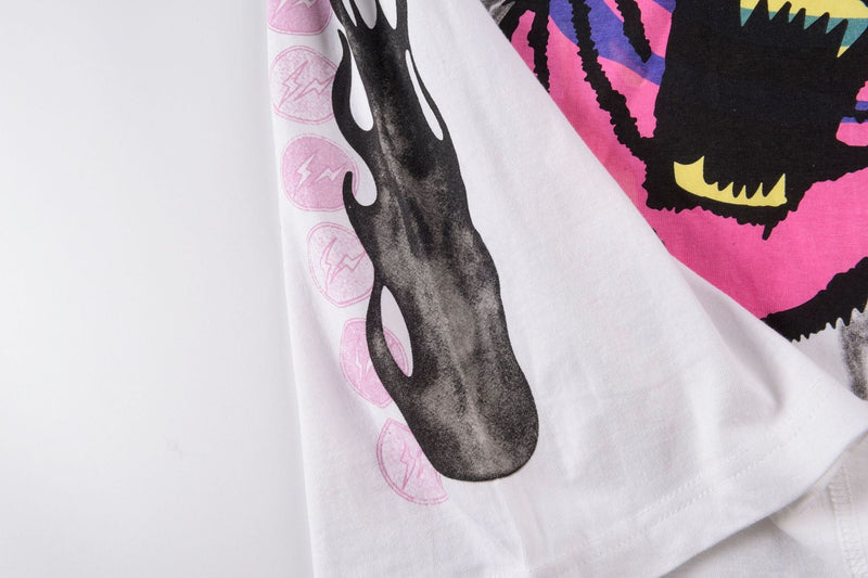 Cpfm T Shirt Flame Print Men's and Women's round Neck Short Sleeve T-shirt