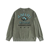 Amiri Distressed Sweatshirt Printed Trendy Pure Cotton