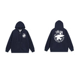 Stussy Hoodie Zip-Up Cardigan Fleece Hooded Sweater