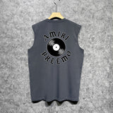 Amiri tank top radar sonic printing