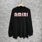 Amiri Long Sleeved Shirt Printed Trendy Pure Cotton