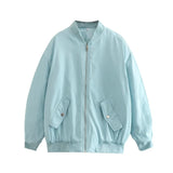 Women Cotton Coat Fashion Baseball Uniform Loose plus Size