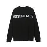 Fog Fear of God Essentials T Shirt Long Sleeve Reflective Printed Loose Base T-shirt