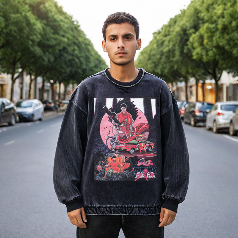 Mens Vintage Long Sleeve Shirt