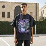 Mens Vintage T Shirt Cartoon Short Sleeve T-Shirt Men