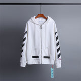OW Hoodie Foamed Classic Arrow Pattern Sweatshirt