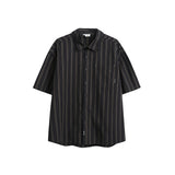 Unisex Shirt Loose Striped Shirt