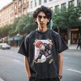 Mens Vintage T Shirt T Old Short Sleeve T-Shirt Men and Women