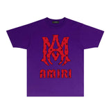 Amiri T Shirts Printed Trendy Pure Cotton