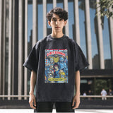 Mens Vintage T Shirt Old Short Sleeve T-Shirt Men