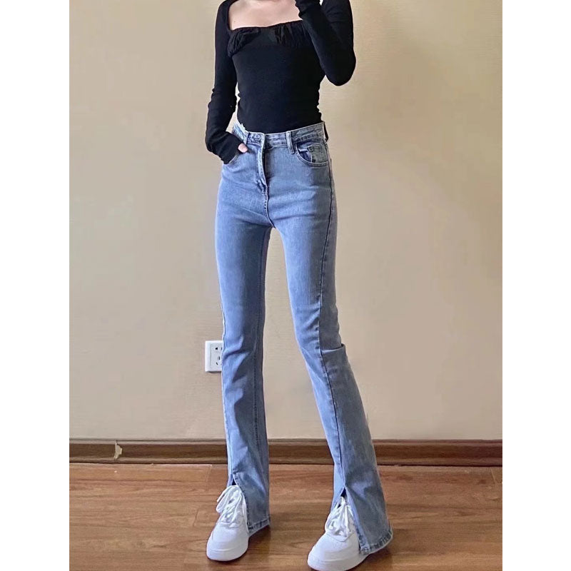 Women Jeans Slimming Stretch Flared Pants