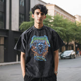 Mens Vintage T Shirt Old Short Sleeve T-Shirt Men and Women