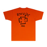 Rhude T Shirts Printed Trendy Pure Cotton