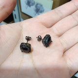 Earrings Zircon Square Earrings Spectrum St. Valentine's