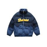 Unisex Coat Stand-up Collar Cotton-Padded Clothes Men and Women Loose Winter