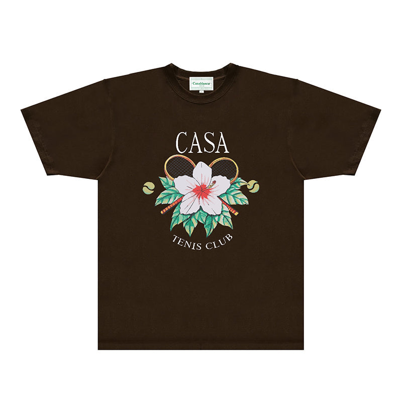 Casablanca T Shirts Fashion Print Street