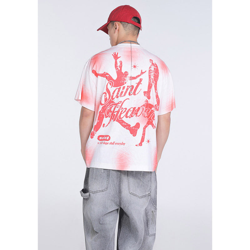 Unisex T-Shirts Saint Michael Fashion Loose Tee