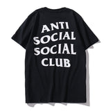 Anti Social Club T Shirt Anti Social Social Short Sleeve T-shirt Summer round Neck