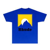 Rhude T Shirts Printed Trendy Pure Cotton