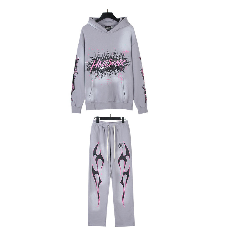 Hellstar Hoodie And Pants Two-Piece Set