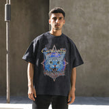 Mens Vintage T Shirt Half Sleeve T-Shirt Men and Women