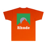 Rhude T Shirts Printed Trendy Pure Cotton